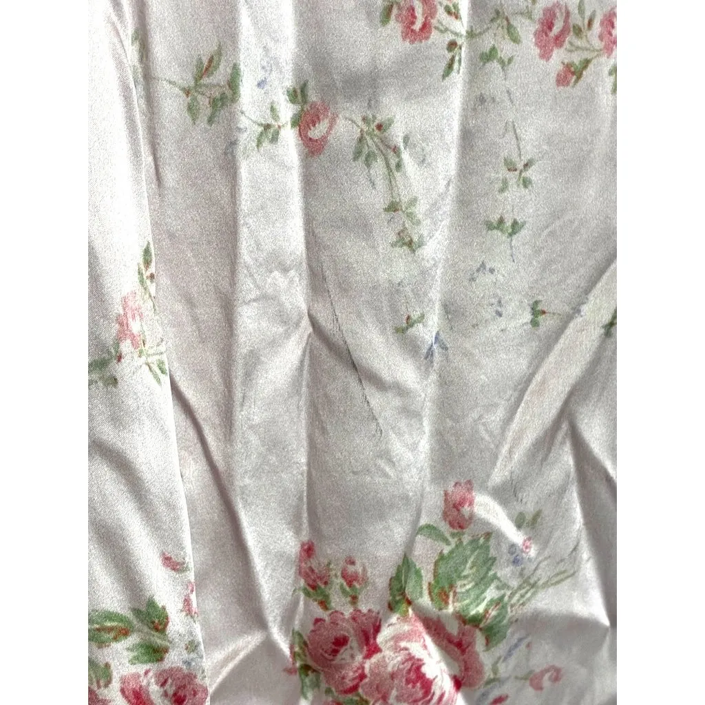 LOVESACKFANCY Ziggy Skirt in Angelic Pink 2 Satin Maxi Long Floral - Image 9