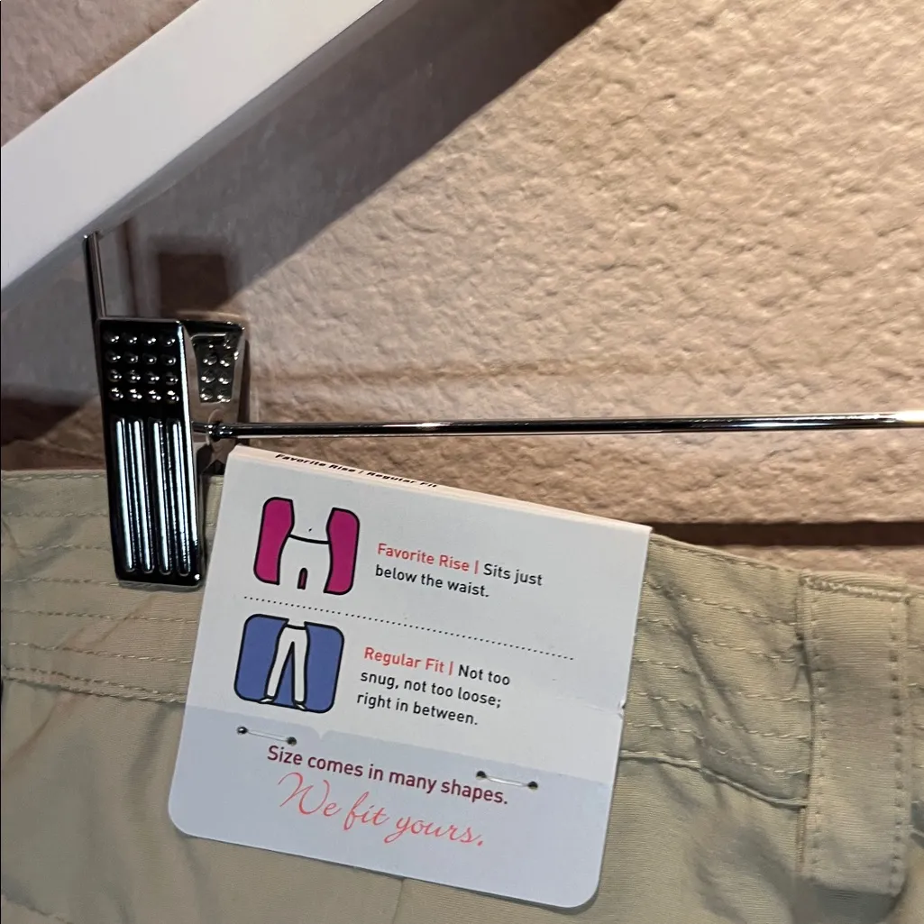 New Isis Women’s Marcy Capri Pants Sand Color Size 14 Favorite Rose Regular Fit Tan - Image 11