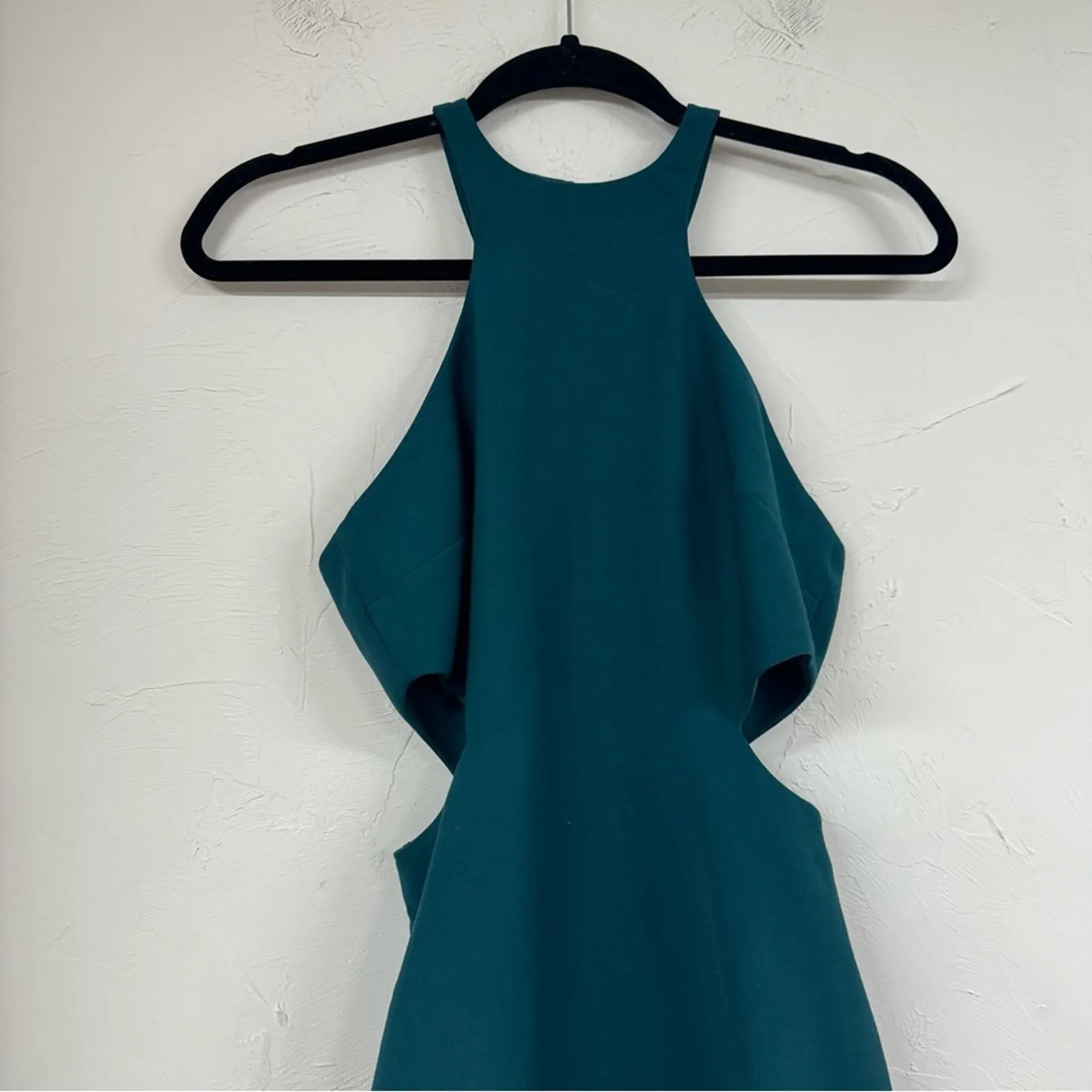 Cinq a Sept Green Sleeveless Cut Out Mini Bodycon Dress Womens 2 Baddy Party - Image 2