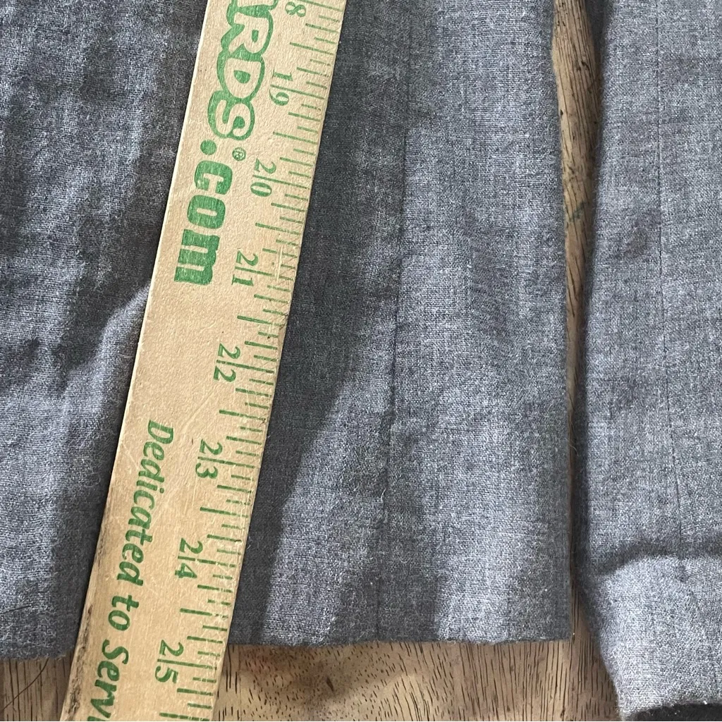 Rag & Bone Gray & Black Linen Single Breasted Blazer 6 - Image 6