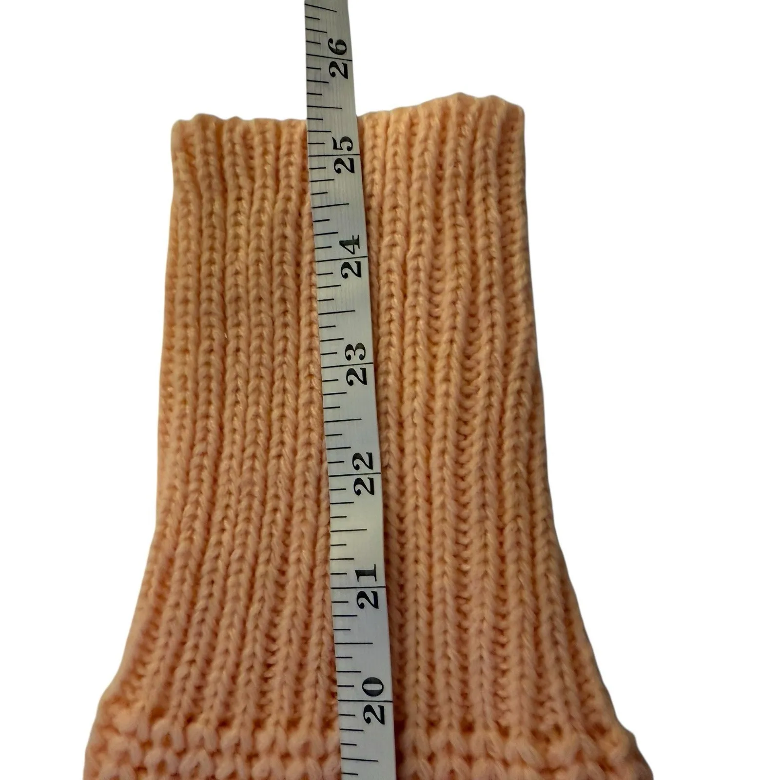 English Factory Anthropologie Peach Polka Dot Chunky Knit Sweater Large NWT - Image 11