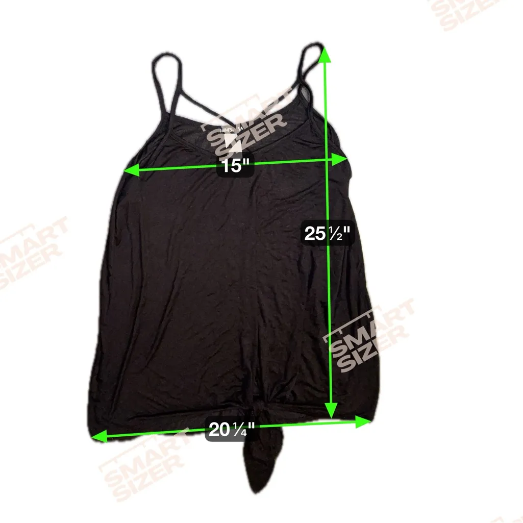 HEIMISH Black Relaxed Tie Front Camisole - Image 3