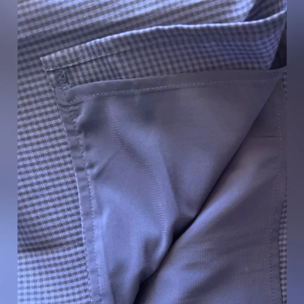 Sugar Lips Black & Navy Blue Gingham Ruffled Pencil Skirt Womens Size Small NWOT - Image 7