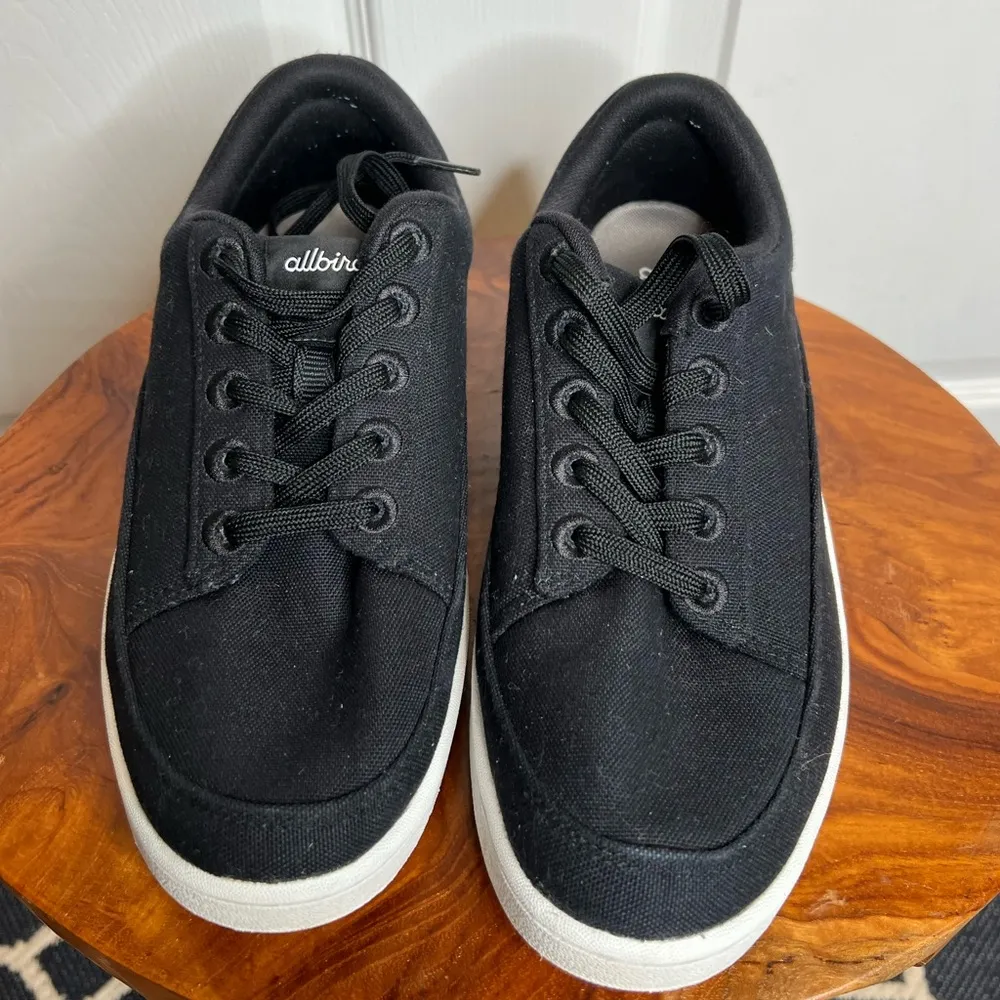 Allbirds Unisex Canvas Pacers Sneakers Black Size 8 Casual Eco-Friendly - Image 3
