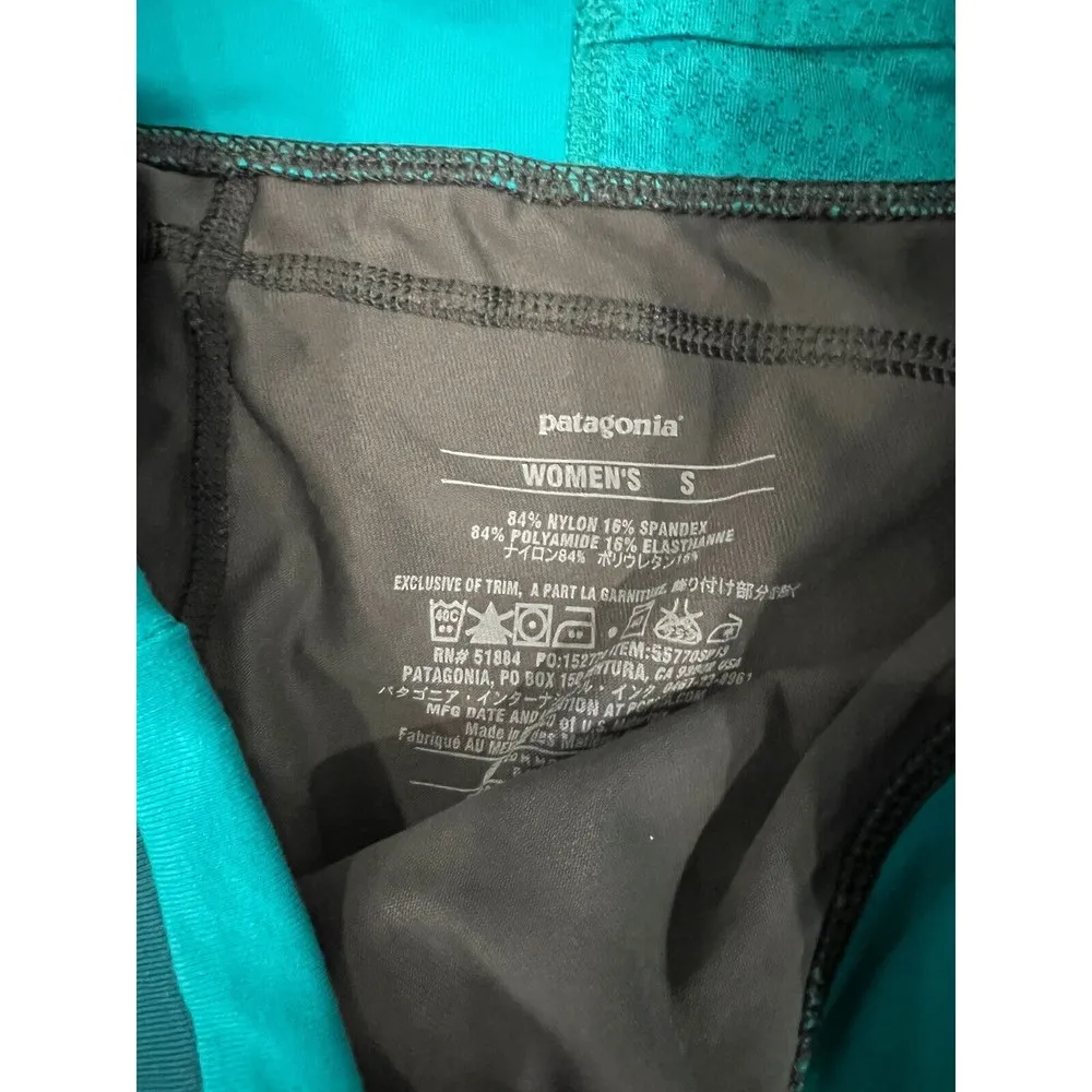 PATAGONIA pliant knickers grey gray teal small crop athletic - Image 4