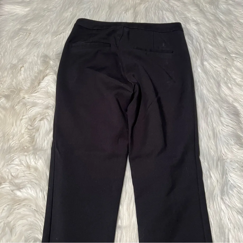 Zara Basic Collection High Rise Skinny Pant Black Zipper Pockets S - Image 7