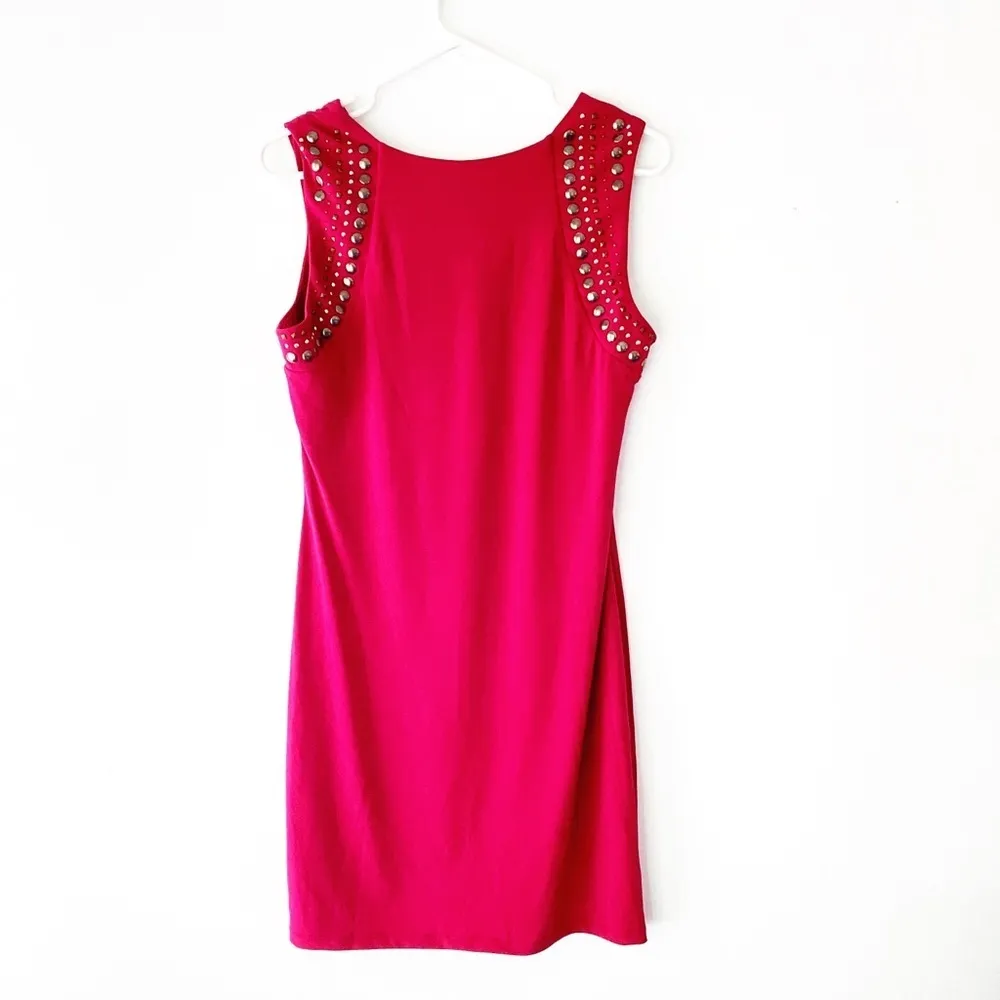 Rock & Republic Fuchsia Pink Studded Bodycon Dress | Size Medium - Image 8