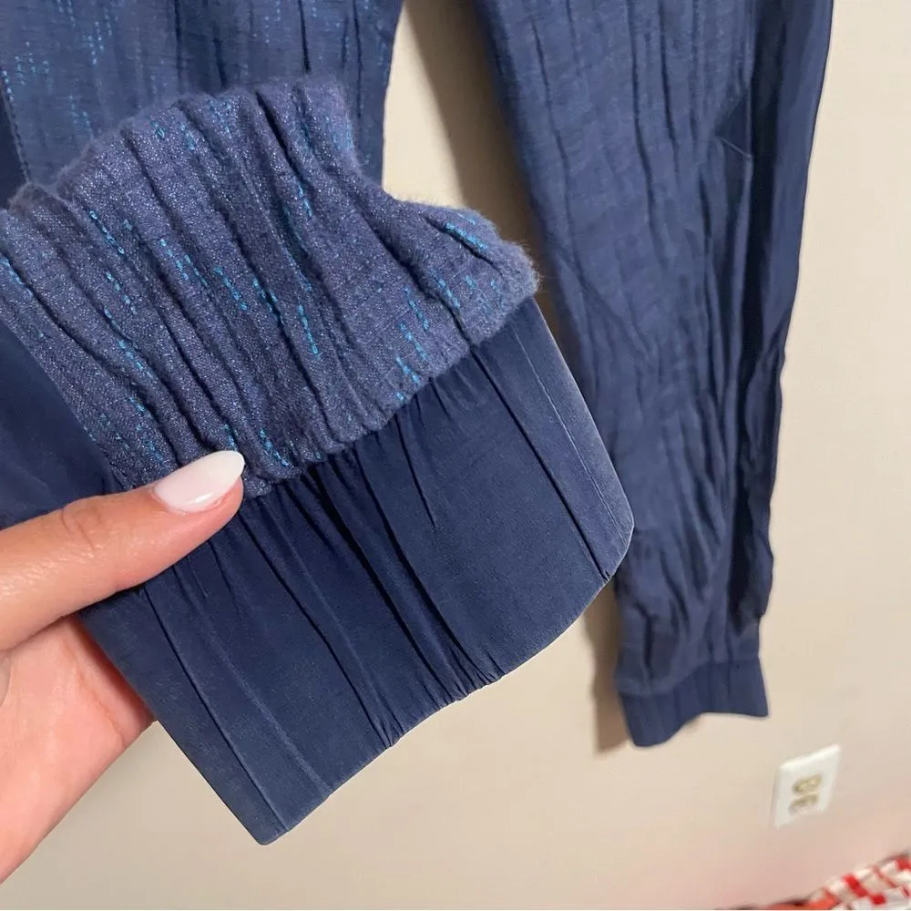 Veronica Beard Silk Blend Cuffed Jogger Blue- Size 0 - Image 4