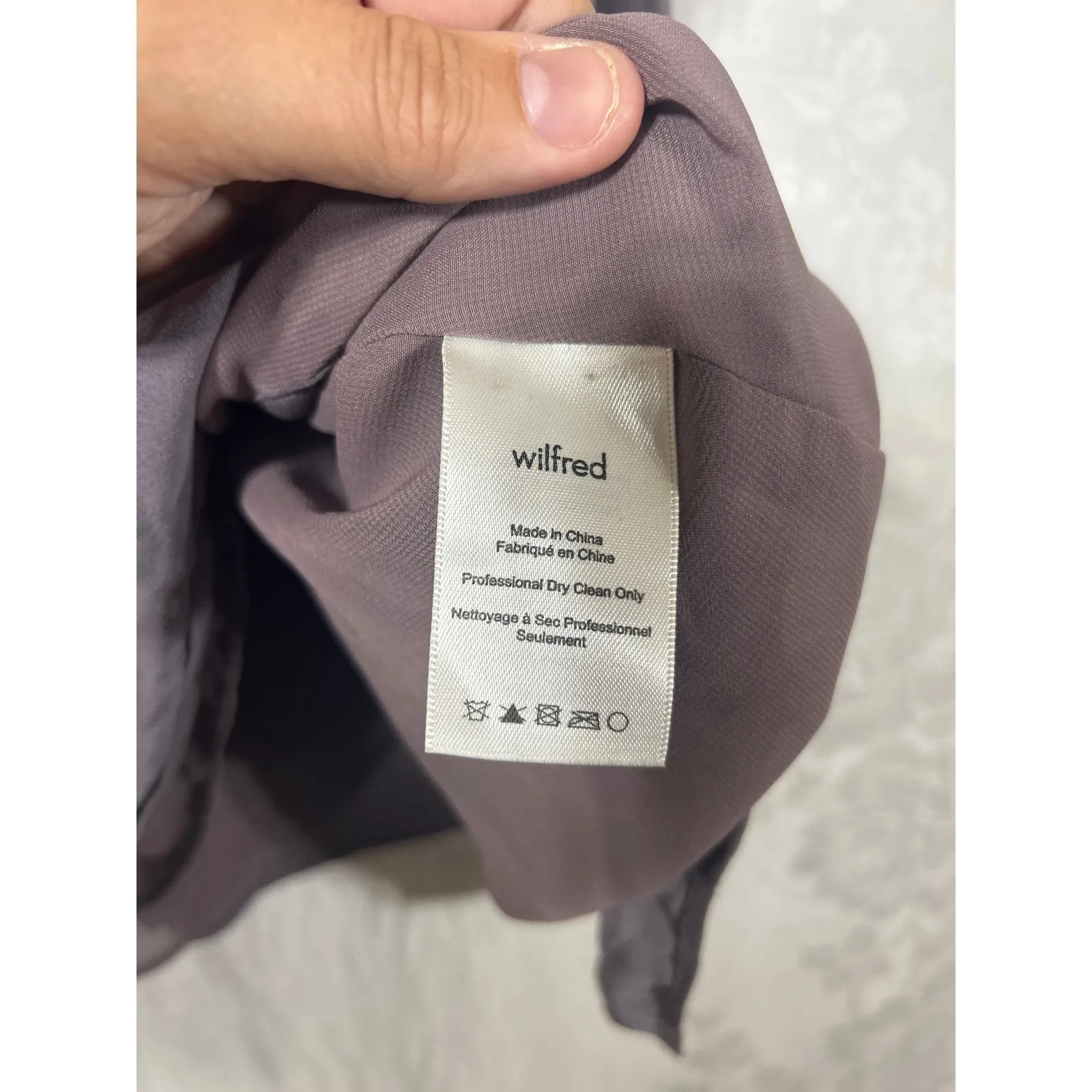 Wilfred 100% Silk Dress Small Plum Tank A Line Knee Length Lined Aritzia Pockets - Image 6