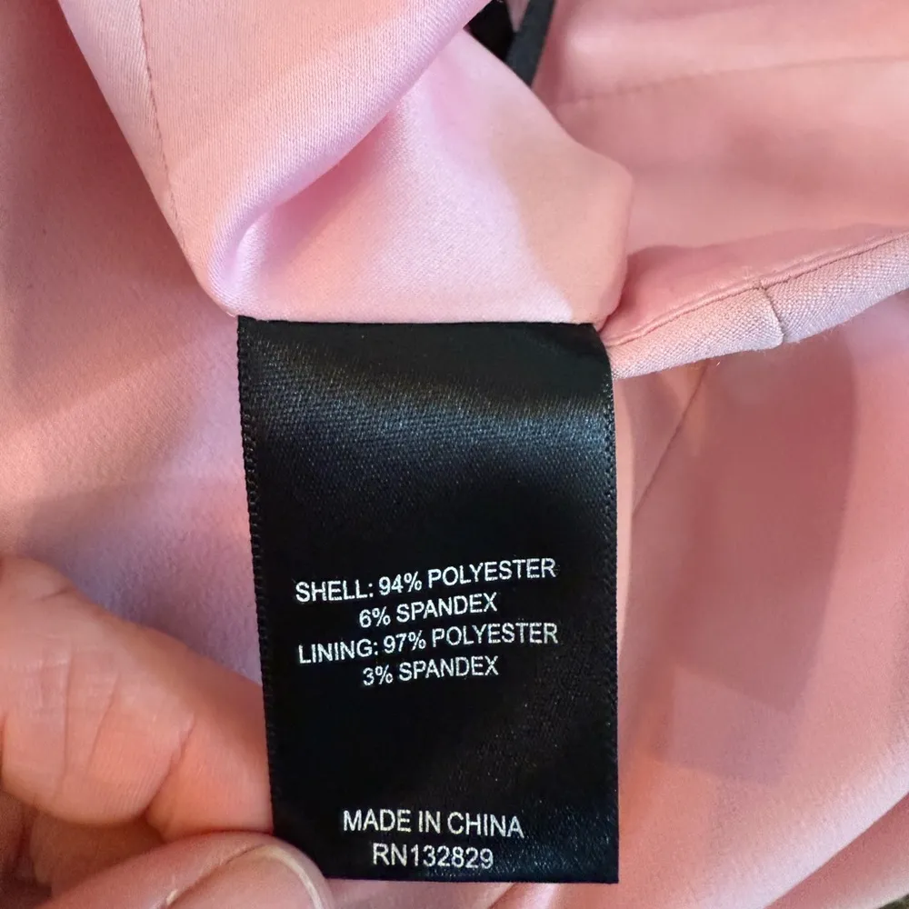 Michael Costello x REVOLVE Karina Strapless Romper Jumpsuit Light Pink Size XL - Image 7