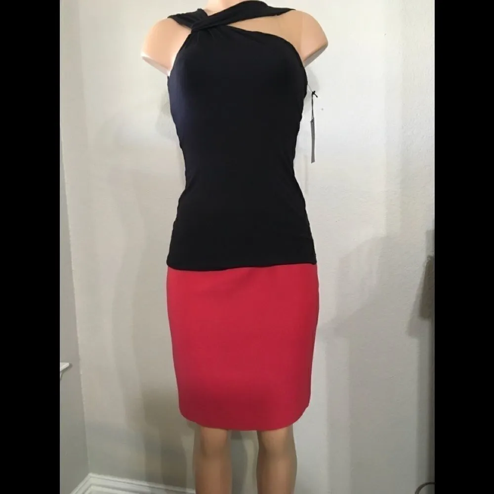 T. Tahari red pencil skirt. Size 8. NWOT - Image 5
