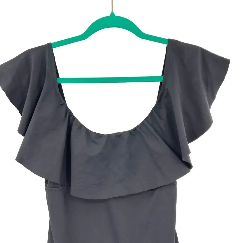 Eberjay Eberjey So Solid‎ Margarita One Piece Swimsuit Black Size Medium - Image 4