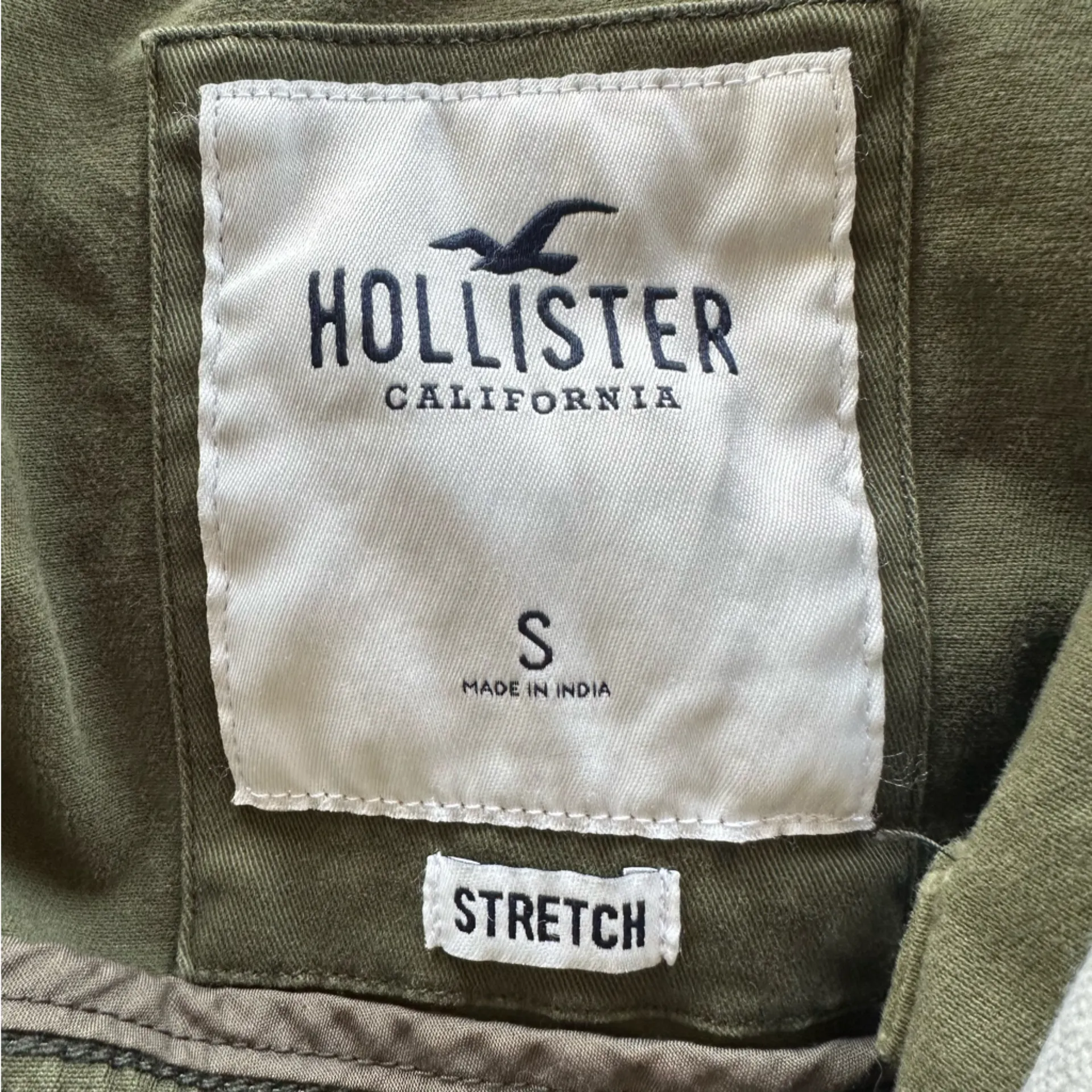 Hollister Military Cropped Utility Jacket Women’s Small Army Green Bella Swan - Image 10