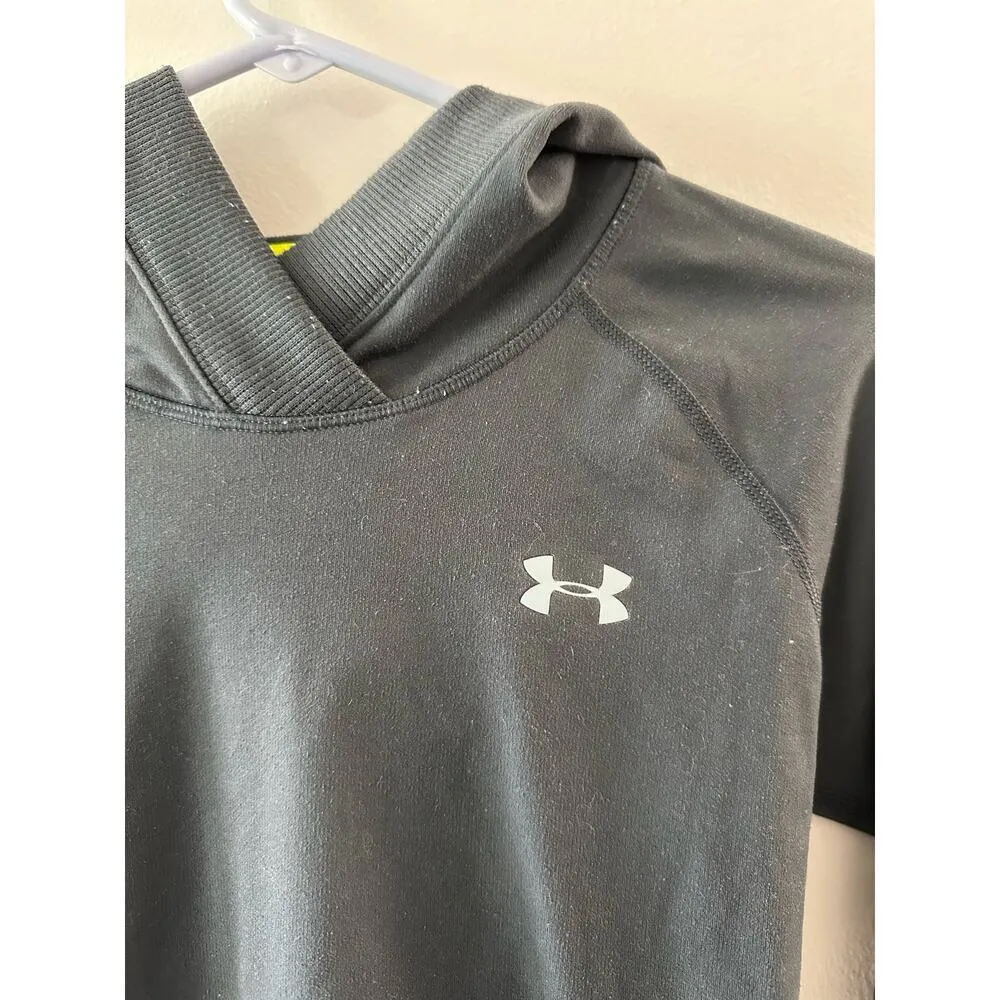 Under Armour Hoodie Women's Small Gray Catalyst Coldgear Fitted Long Sleeve - Image 2