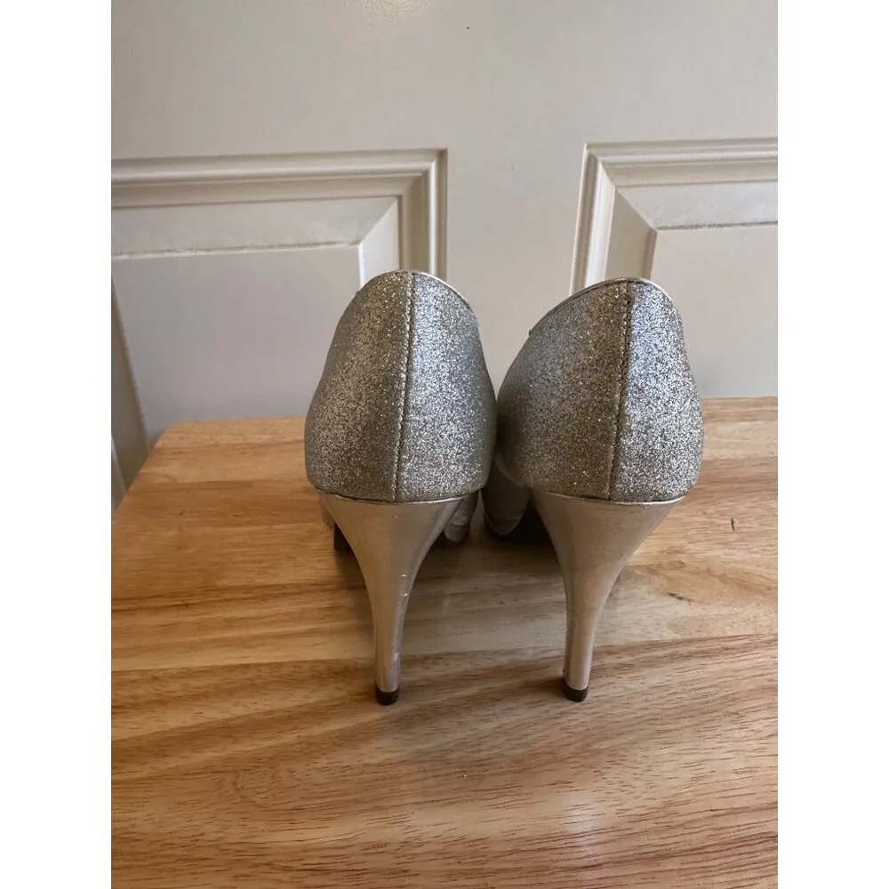 Rampage Women's Gracee Gitter Slip On High Heels Size 6M - Image 6