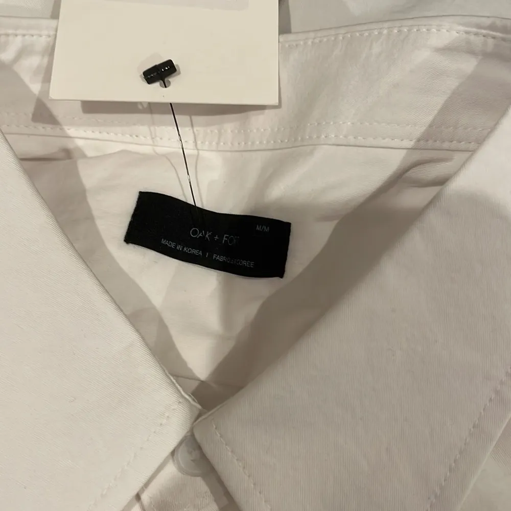 NWT oak + fort oak and fort white cotton shirt very oversized fit medium m - Image 2