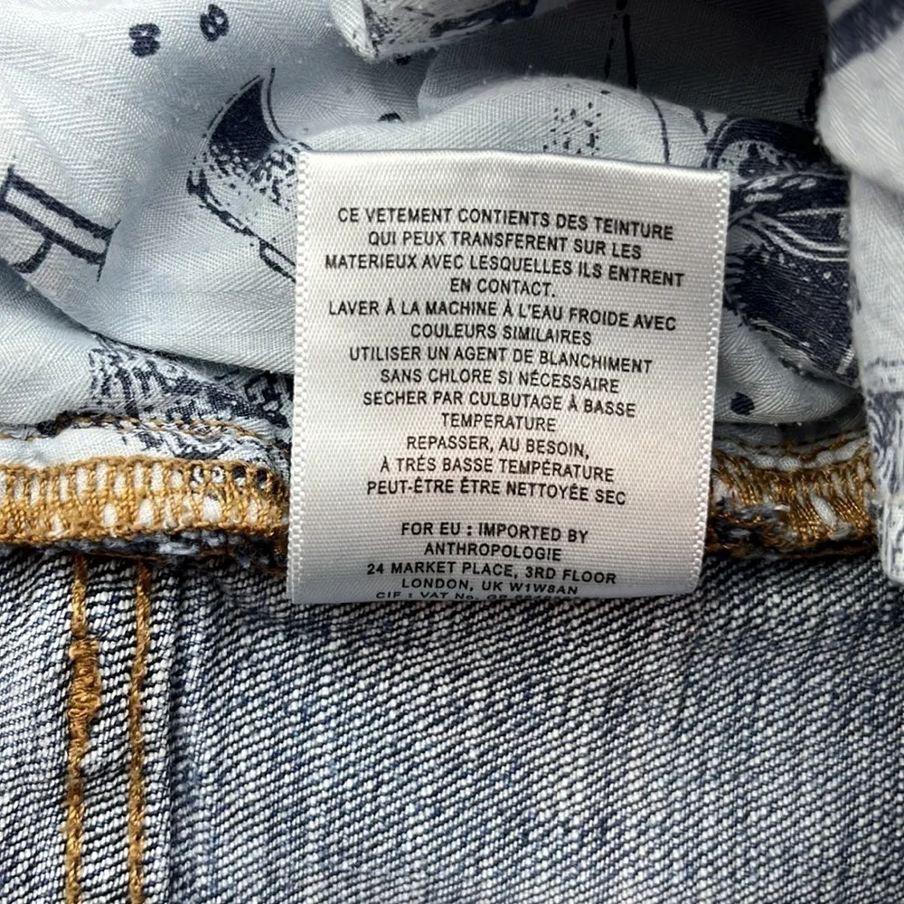 Pilcro and the Letterpress Anthropologie Slim Boyfriend Short Size 27 - Image 12