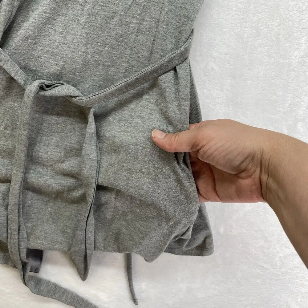 Motherhood Womens Small Maternity Robe Ladies Bump sleep gray pajama - Image 7