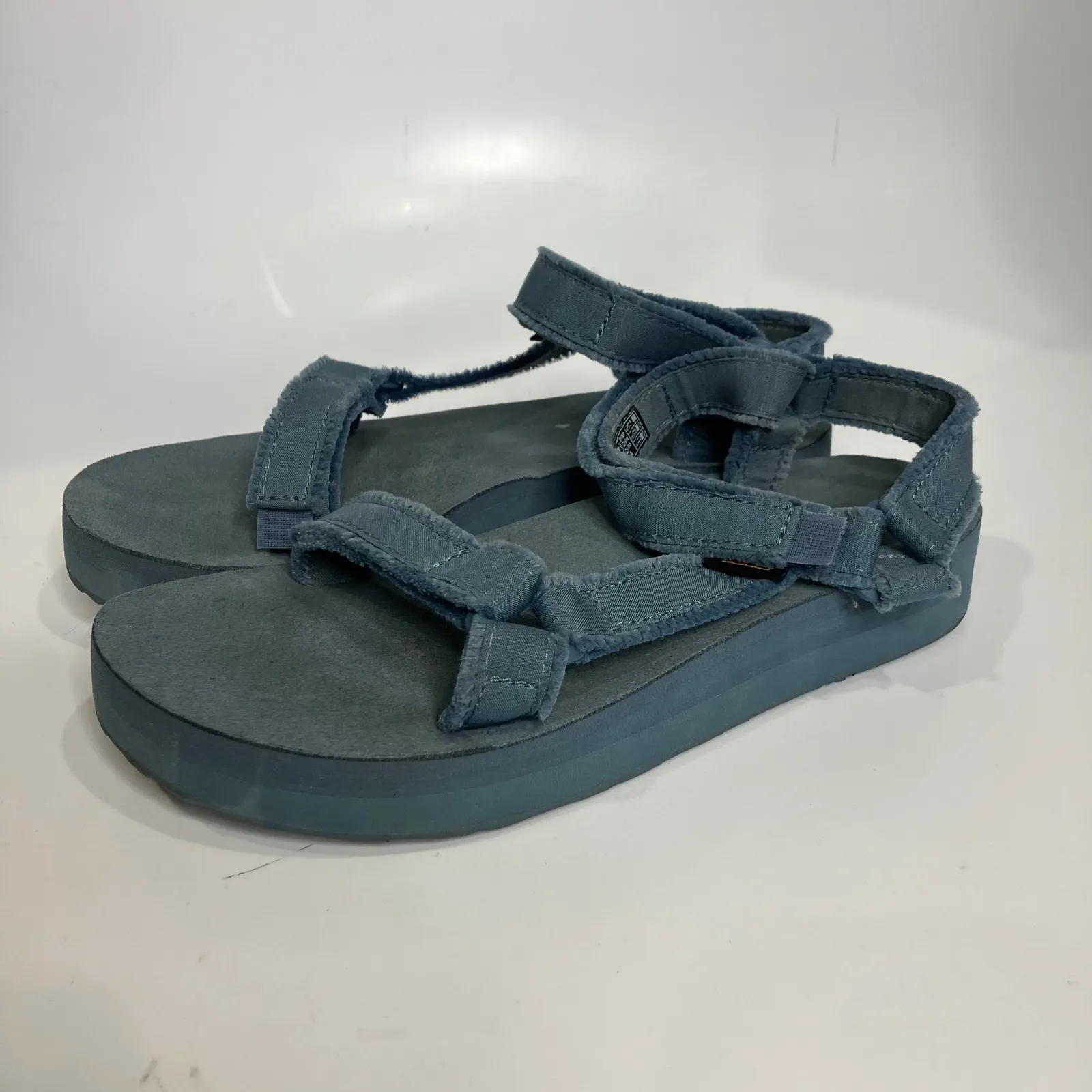 Teva midform universal canvas sandals adjustable blue women's size 7 casual - Image 2