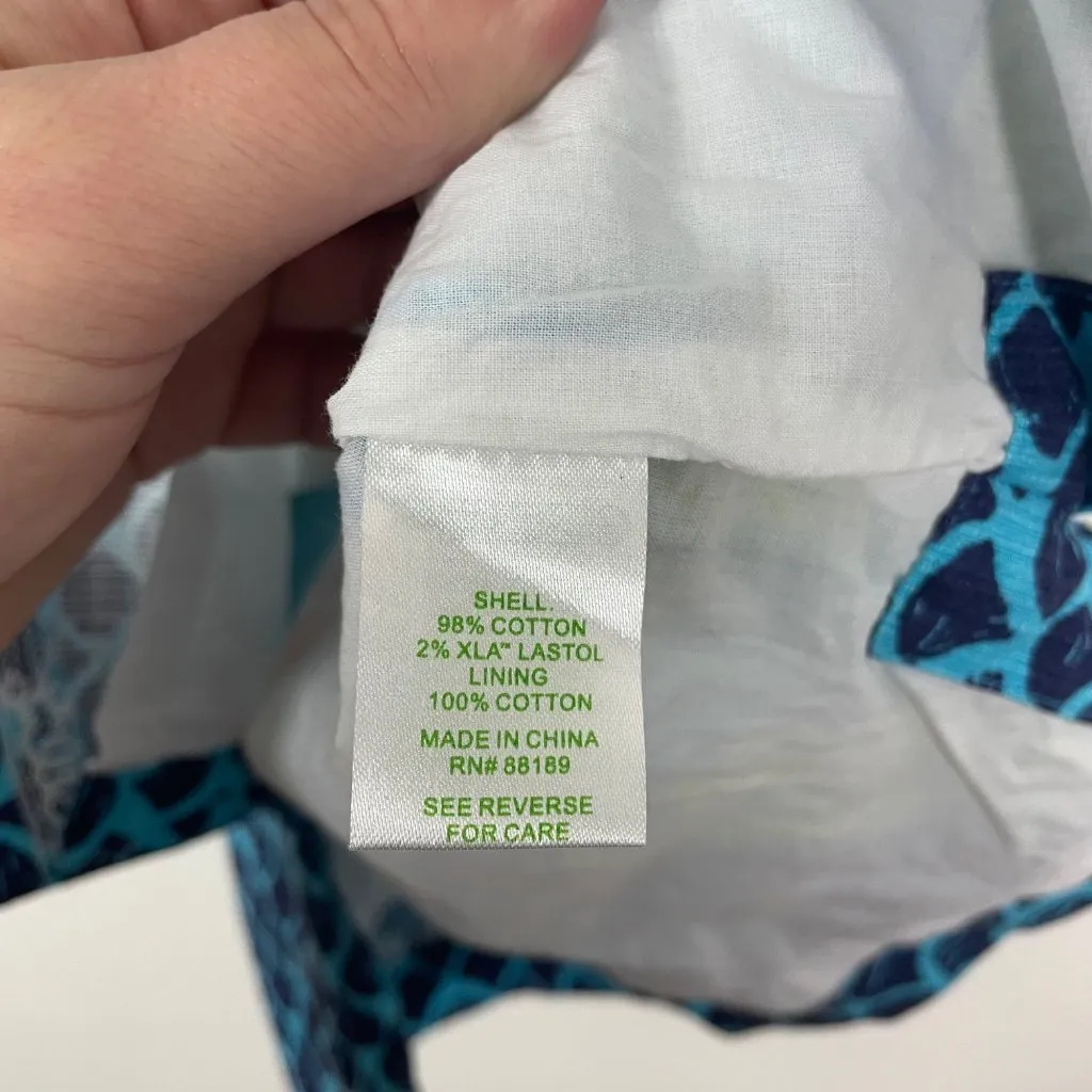 Lilly Pulitzer Woman's 0 Blue and Green Koi Fish Stephanie Tank‎ Sheath Dress - Image 5