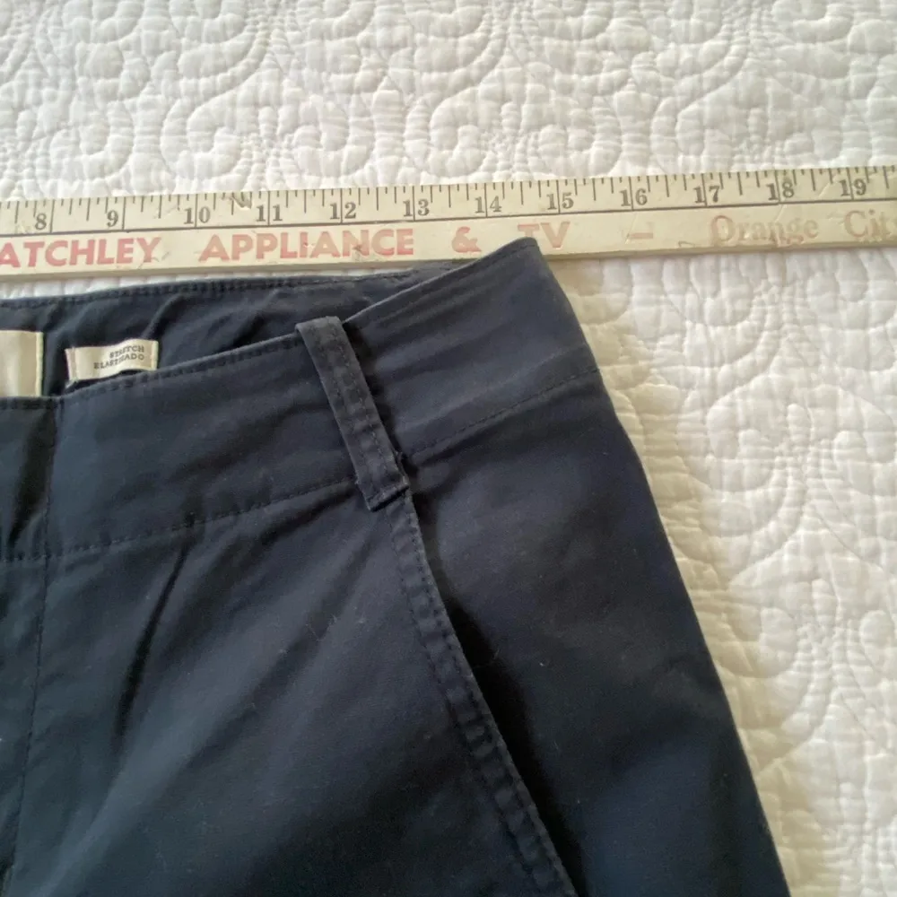 a new day Stretch Chino Pants Straight Leg High Waist Navy Blue Size 6 - Image 8