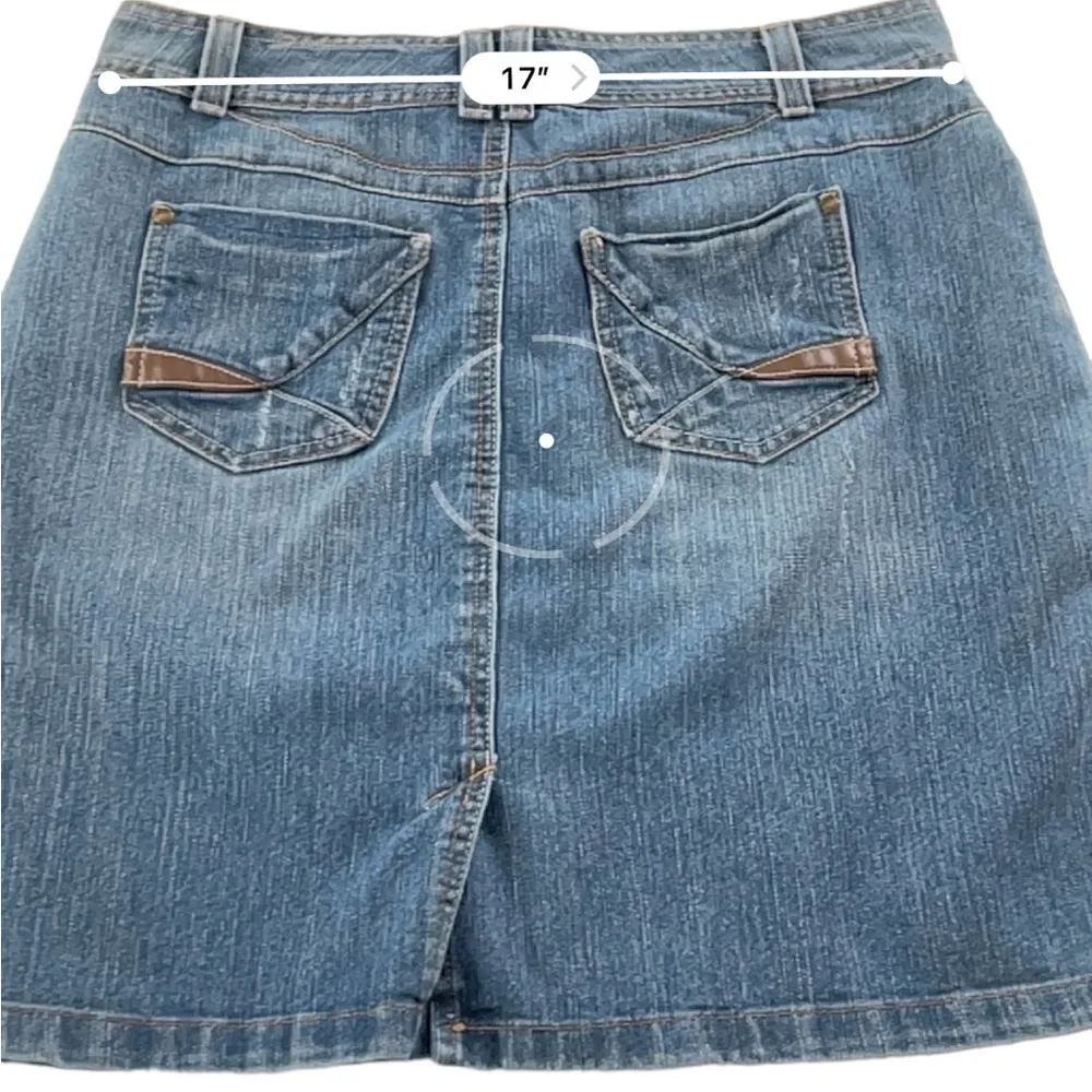Relativity Jean‎ Denim Skirt Size 10 - Image 8