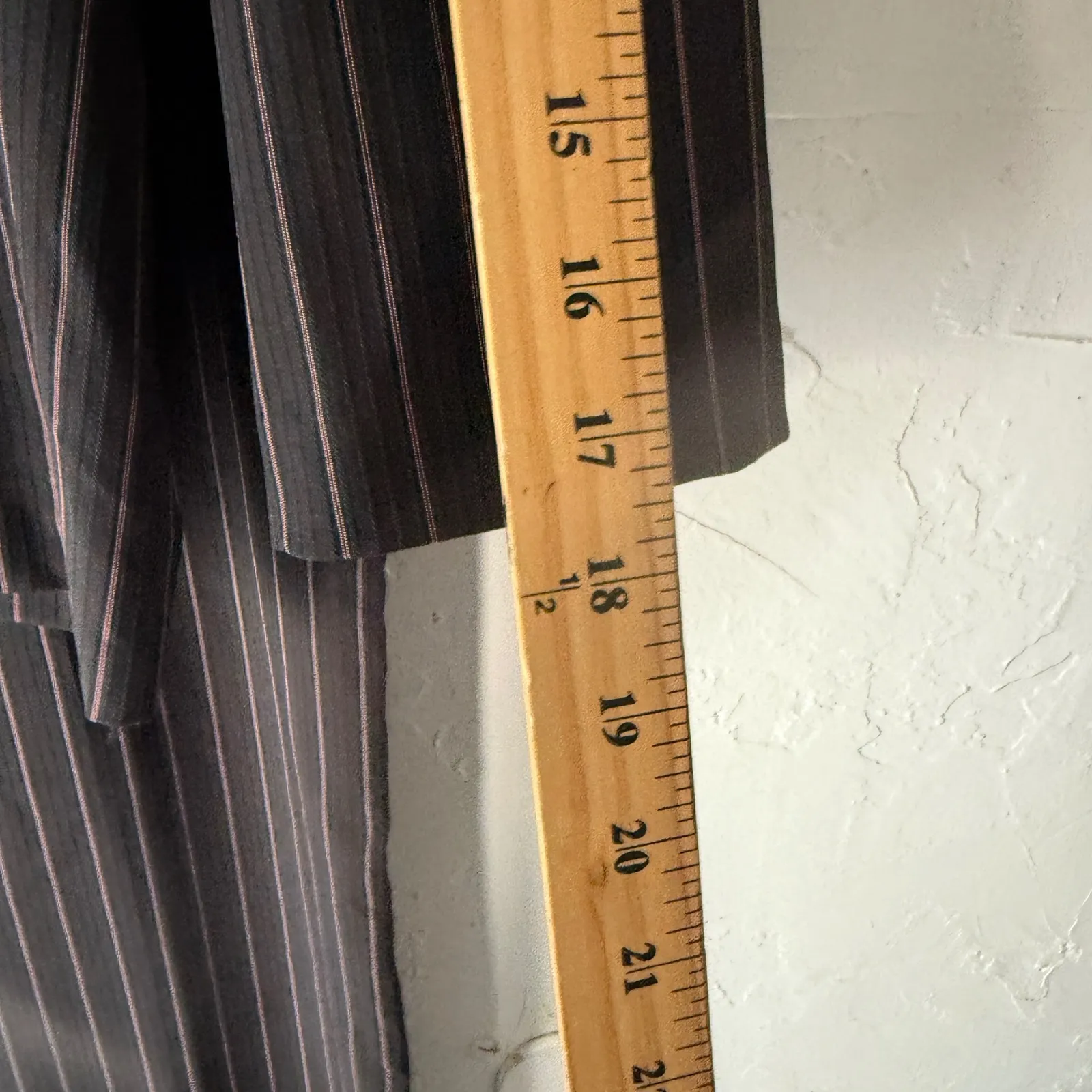 B. SMART Y2K Womens Pinstripe Suit Set Blazer Pants 11 12 Office Siren Corporate - Image 13