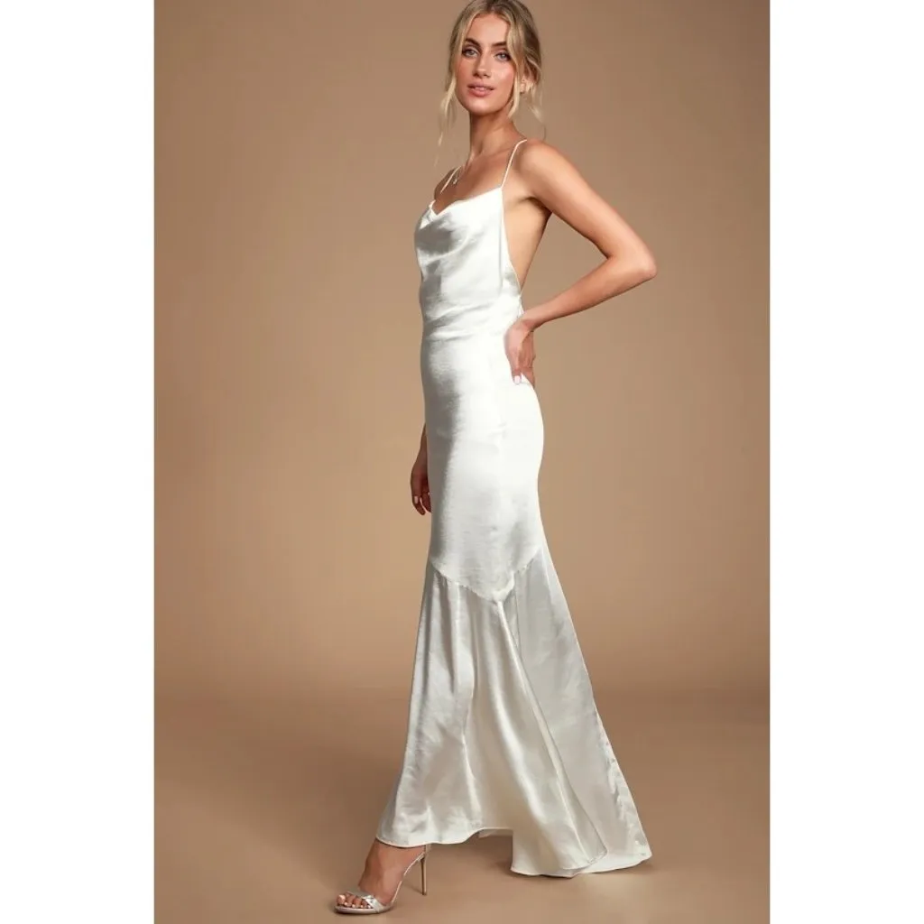 ELLIATT Aisle Dress in White X-Large New Womens Maxi Gown Bridal Wedding - Image 14