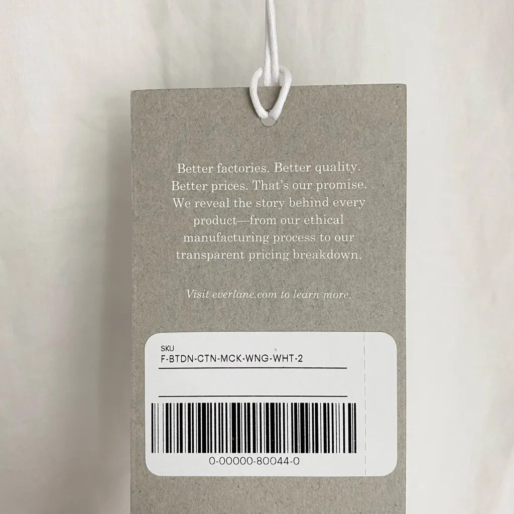 NWT Everlane Cotton Wing Sleeve Mockneck Top - Image 6