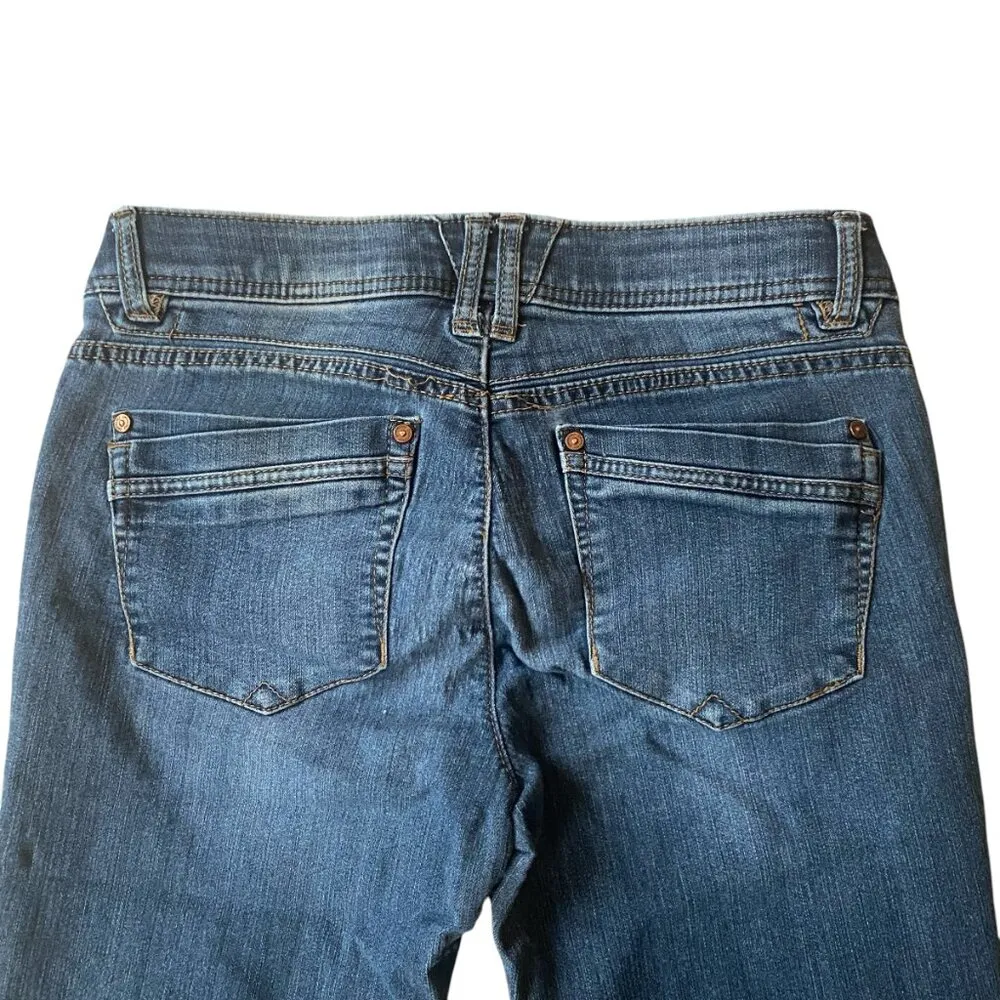 Democracy Ab Technology medium wash blue denim ripped skinny jeans size 6 - Image 4