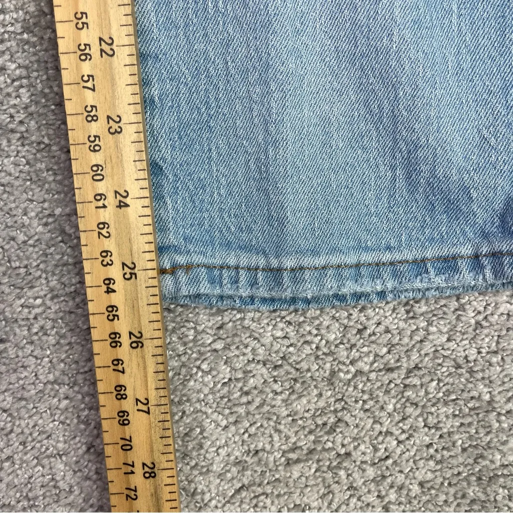 Madewell Jeans Women’s 26 Blue Slim Crop BoyJean High Rise Light Wash Ripped - Image 11