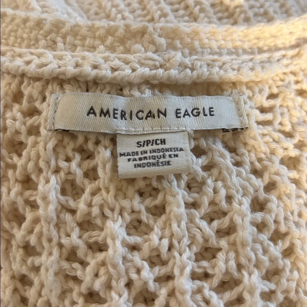 AE American Eagle Y2K  Fairy Duster Crochet Grunge Mid Length Cardigan Sz S - Image 6