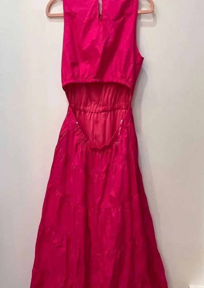 NWT The blue door boutique &Merci Maxi Length Dress pink back out size M… Size M - Image 5