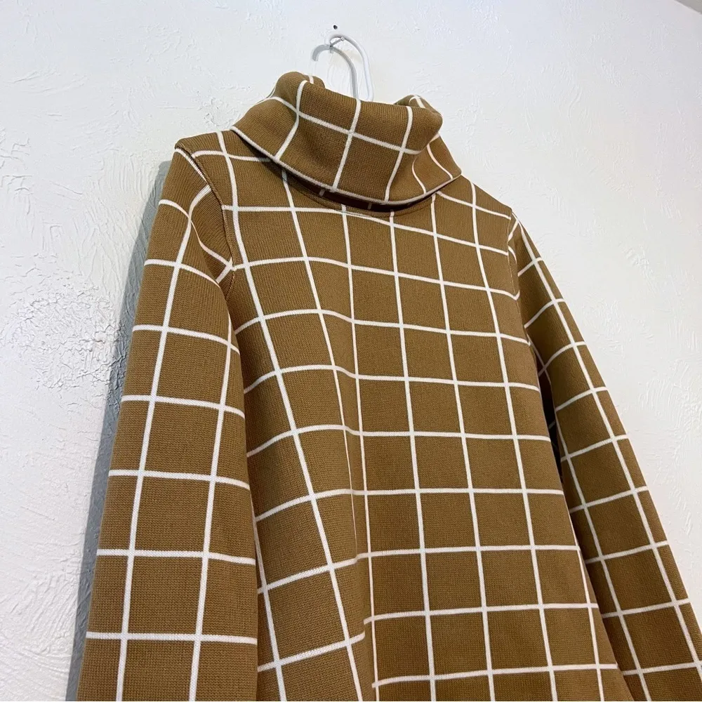 J Crew Women’s SZ S Funnel Neck Fleece Lined Pullover Sweater - Image 5