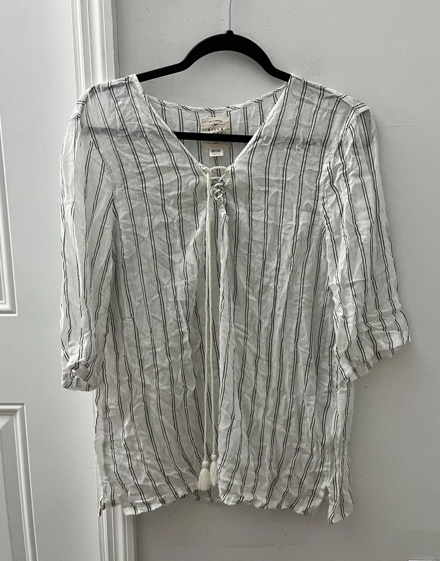 Striped White Blouse - Image 2