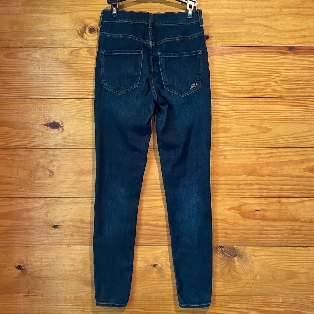 Express Jeans High Rise Legging Dark Wash Skinny Jeans 0 - Image 2