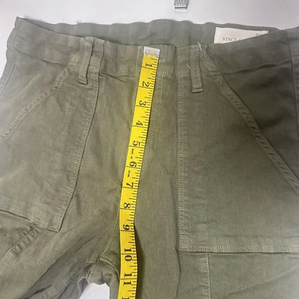 Vince Camuto Pants Womens Moto Lace Up Cuff Skinny Ankle Stretch Green Size 12 - Image 8