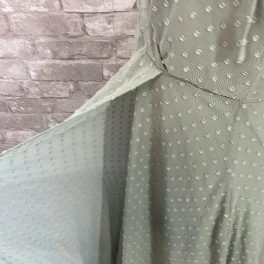 Lulus Romantic Possibilities Sage Brush Swiss Dot Maxi Dress - Image 4