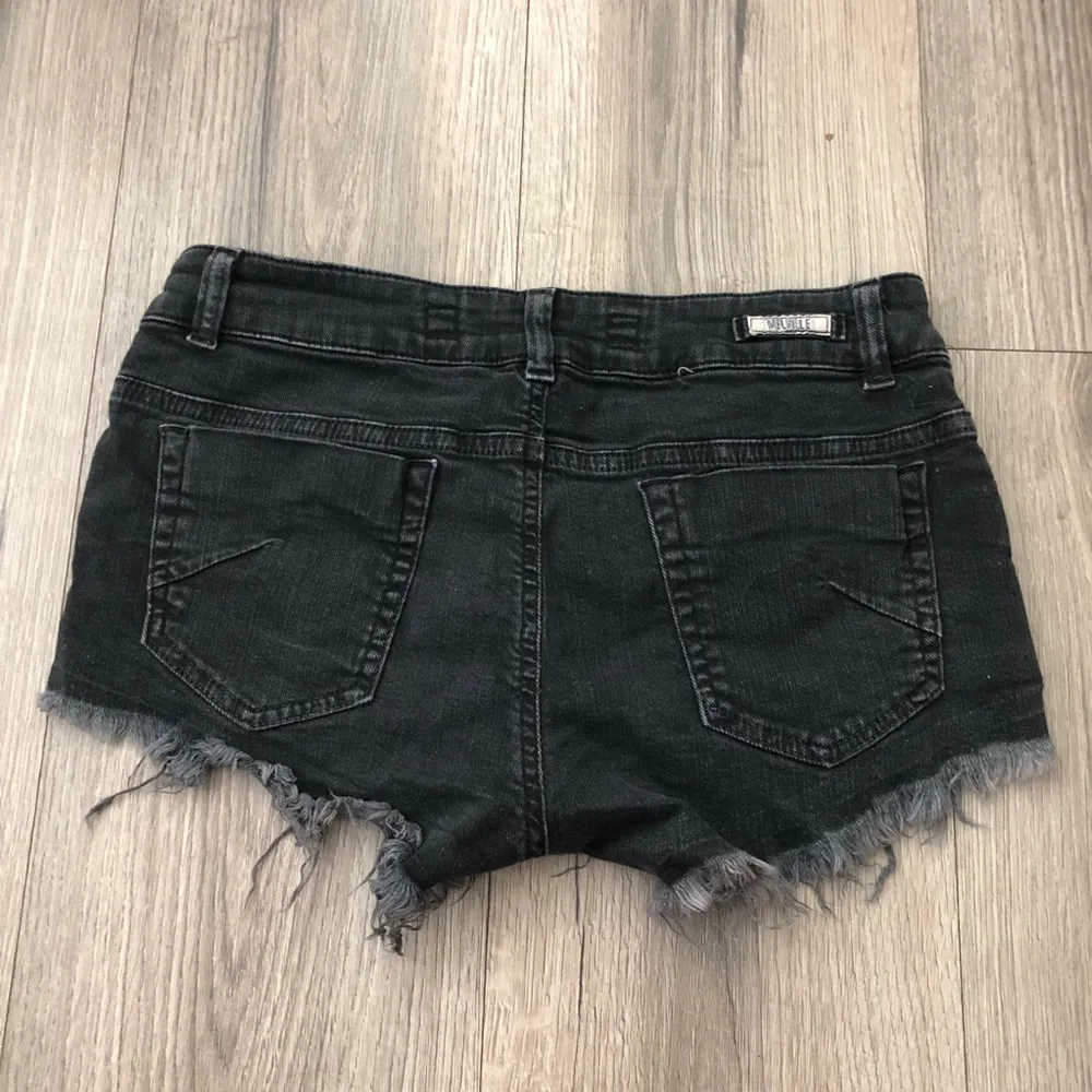 Brandy Melville Black Denim Cut Off Jean Shorts EU 40 US Small - Image 5