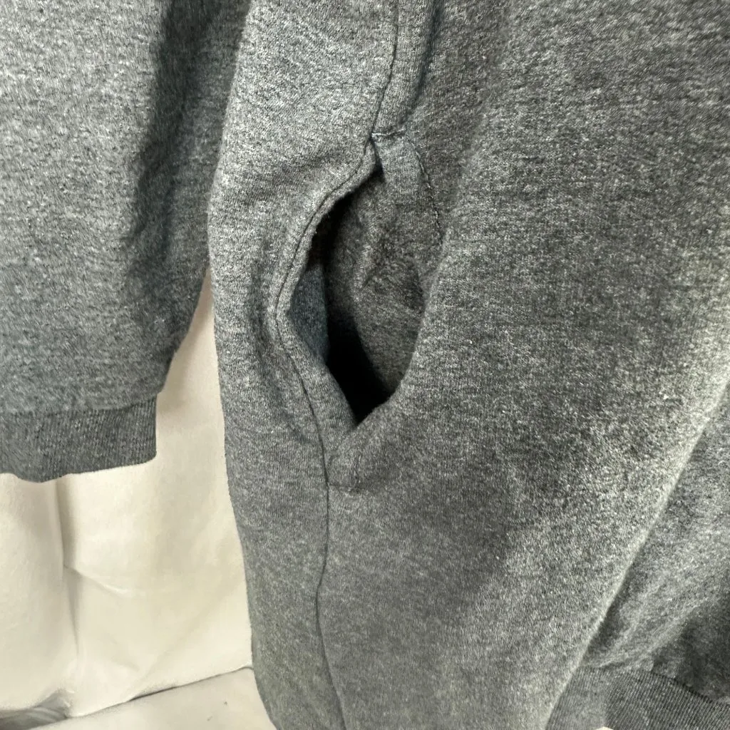 Zenana Outfitters S/M V-Neck Charcoal Gray Sweatshirt With Pockets - Image 2