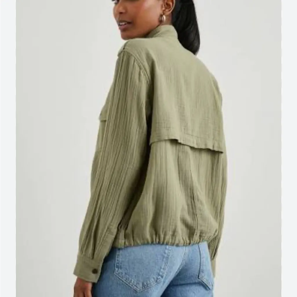 RAILS Collins Gauze Jacket Mermaid size‎ XS Organic Cotton - Image 3