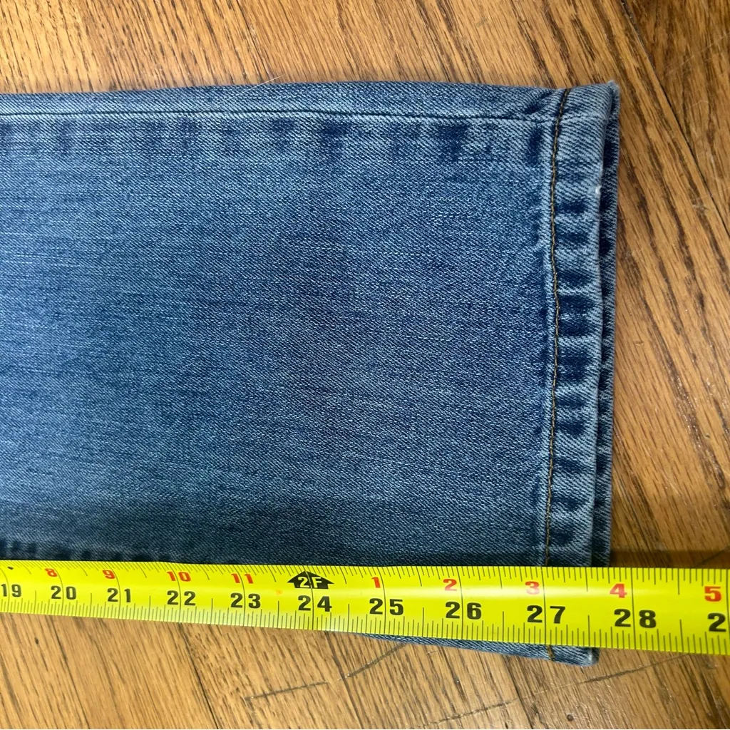 Current/Elliott The Boyfriend Straight Leg High Rise Stormy Denim Jeans Size 27 - Image 15