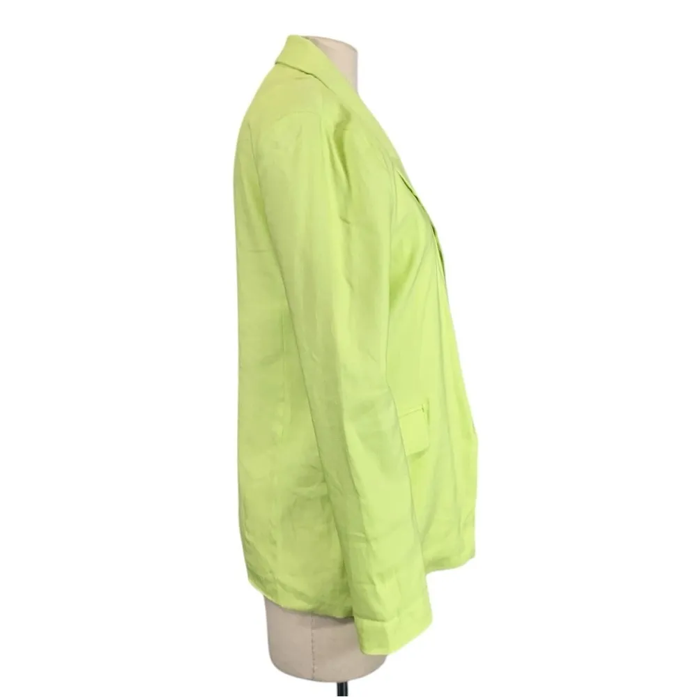 Jason Wu Linen Blend Open Front Blazer Jacket Size Small - Image 3