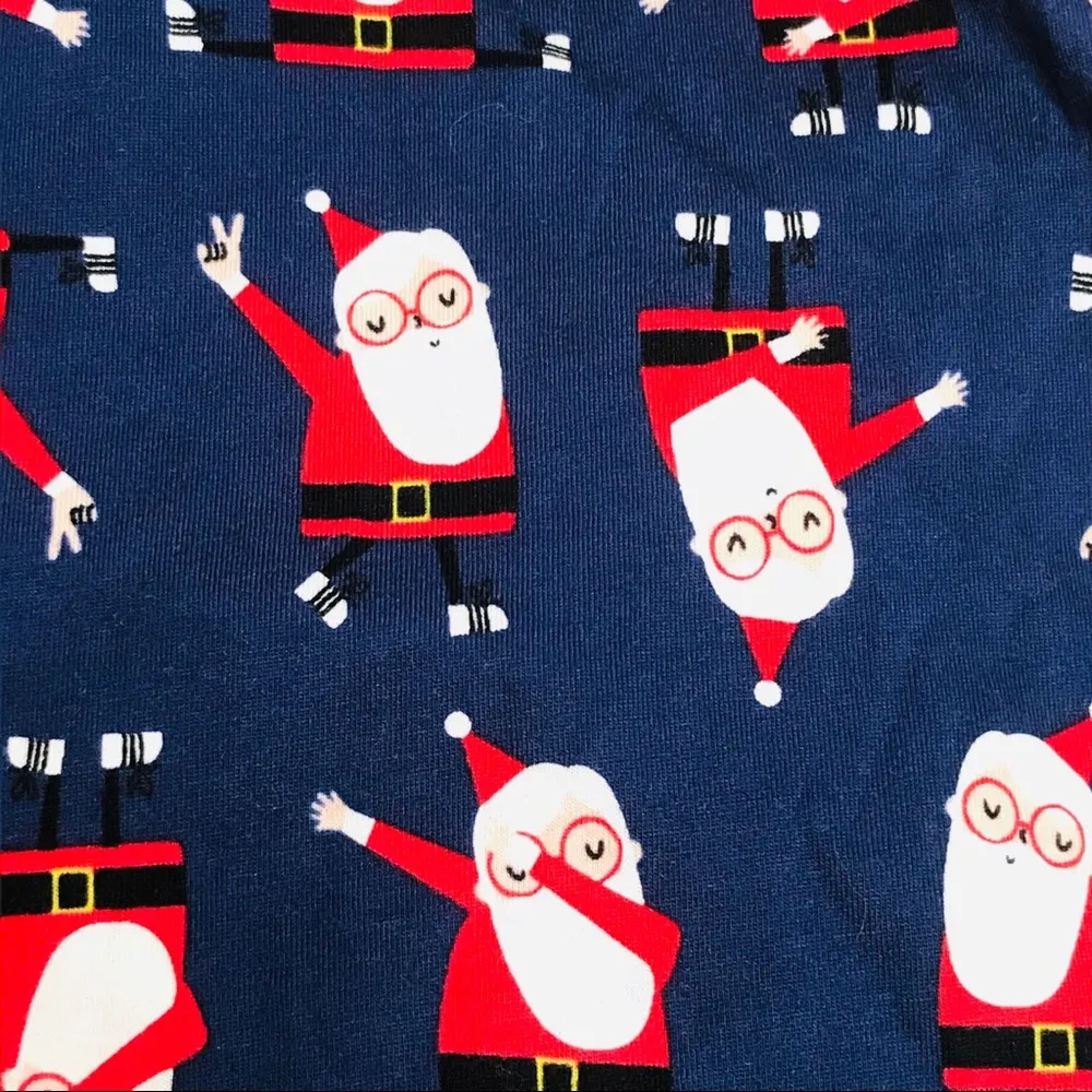 Novogratz Dancing Santa Pajama Bottoms Navy, Red, X - Image 2
