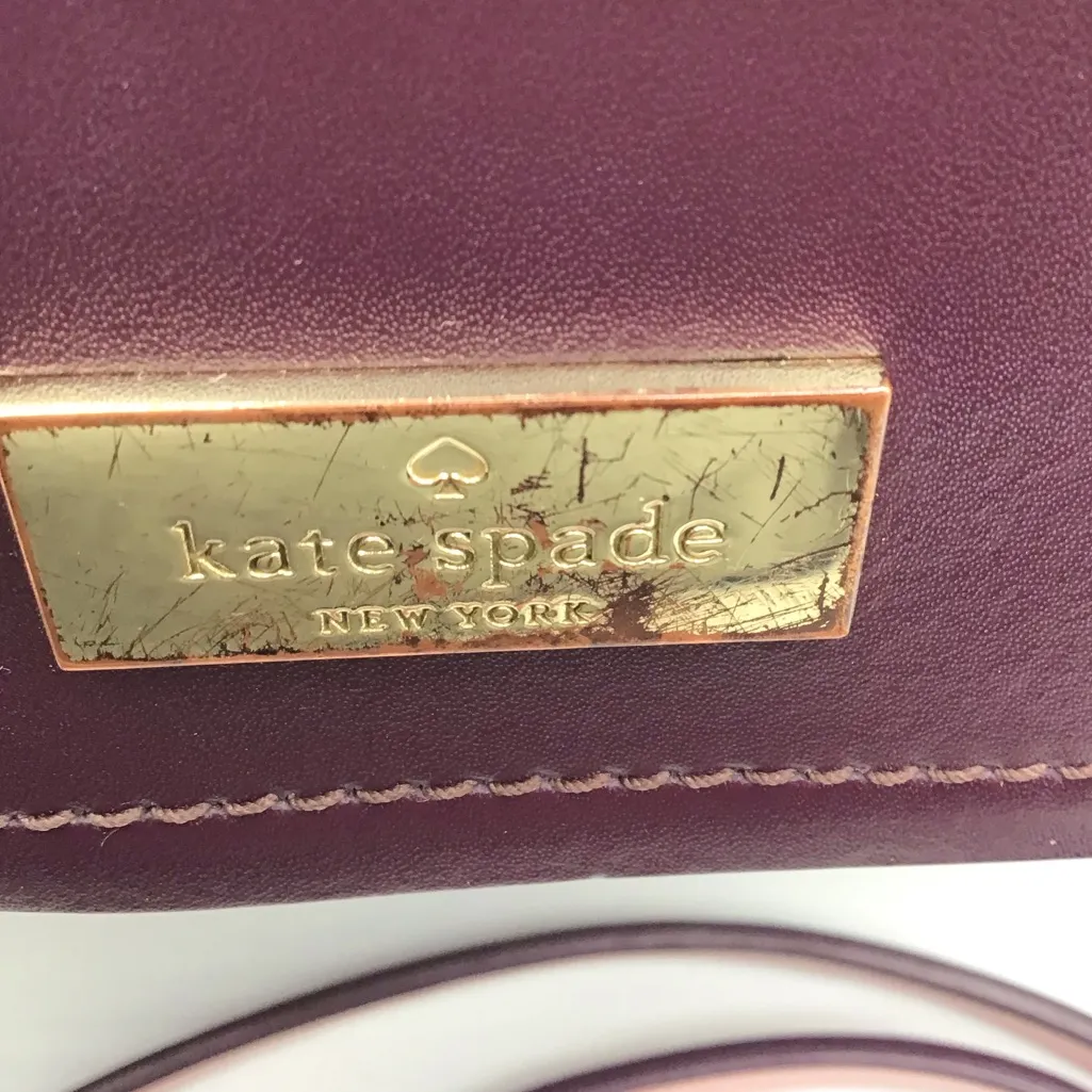 KATE ♠️SPADE PLUM LEATHER ARBOUR HILL LILAH  SMOOTH SATCHEL  COMES WITH COA - Image 12