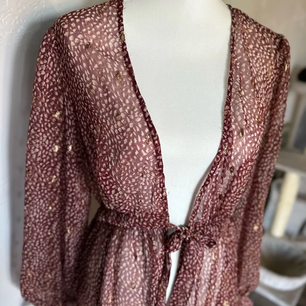 Express Red Lace Tunic - Image 4