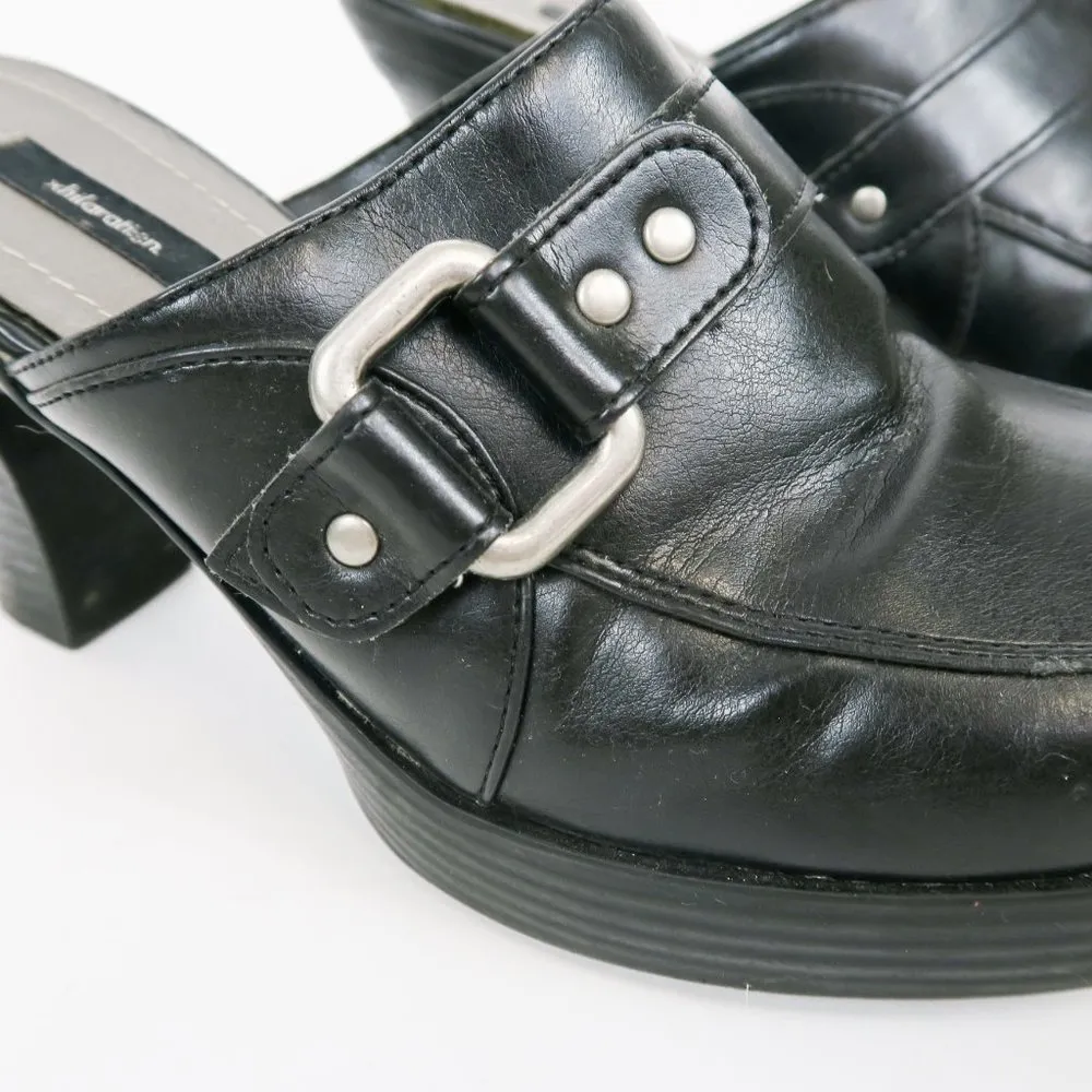 Vintage 90s Xhilaration Black Chunky Platform Mules - Image 3
