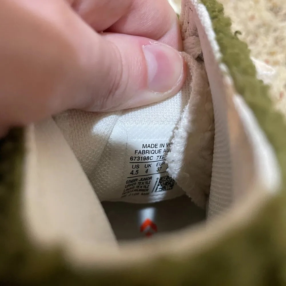 Converse Sherpa EVA Platform High Top Sneakers Dark Moss Bold Mandarin Y4.5/W6.5 - Image 9