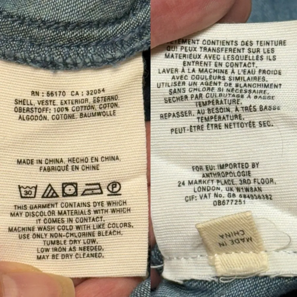 Pilcro and the Letterpress Anthropologie Denim Chambray Zip Front Jumpsuit 10 - Image 15