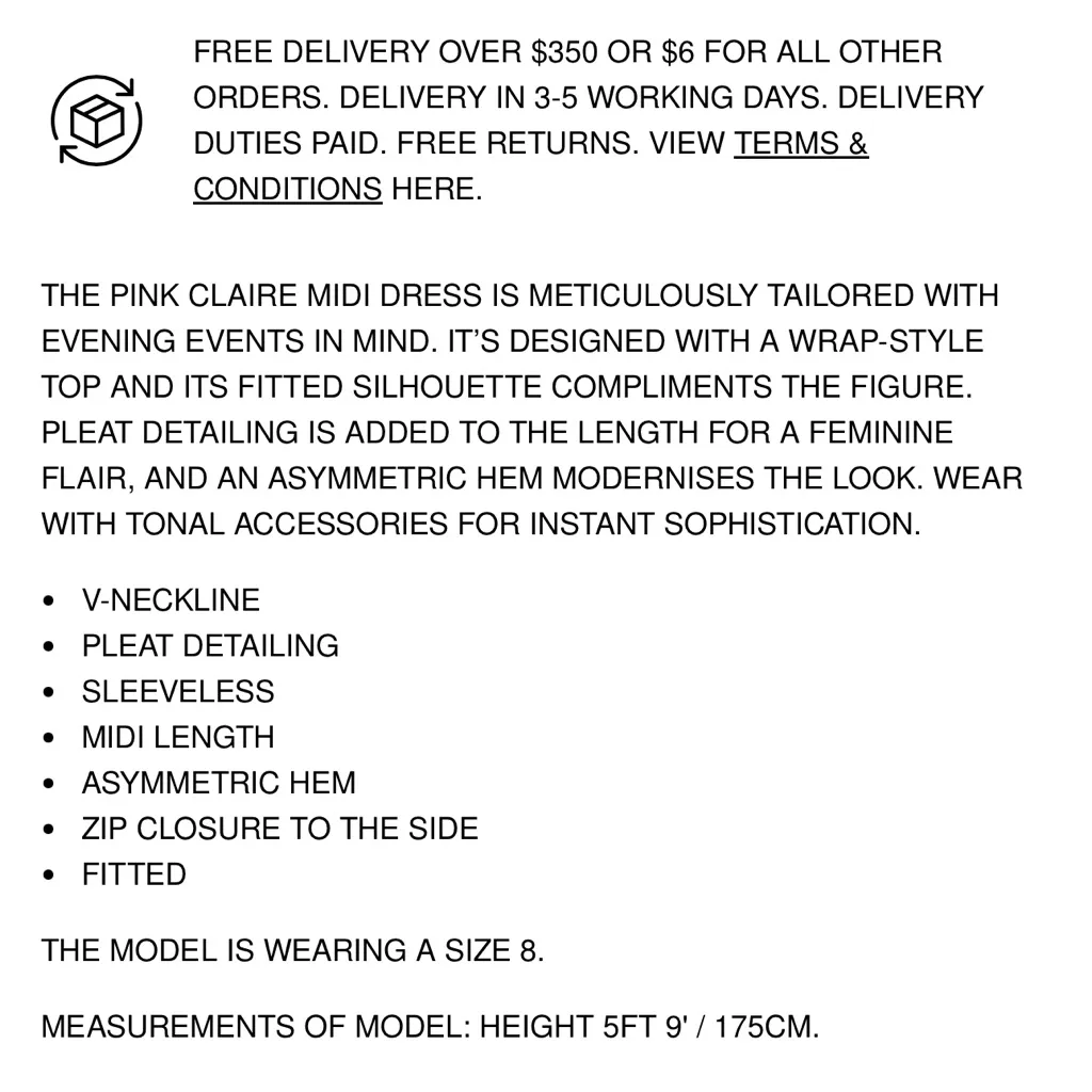 Reiss • Claire • Midi Dress • Pleated Fitted • Pink • USA 2 • $395 - Image 16